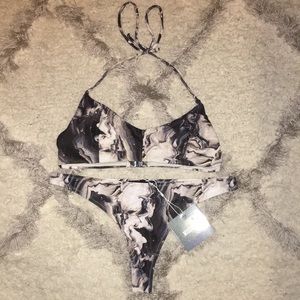 Marble Print Swimsuit